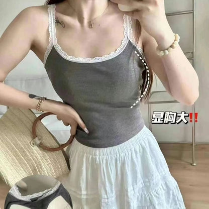 Padded Lace-Trim Cami