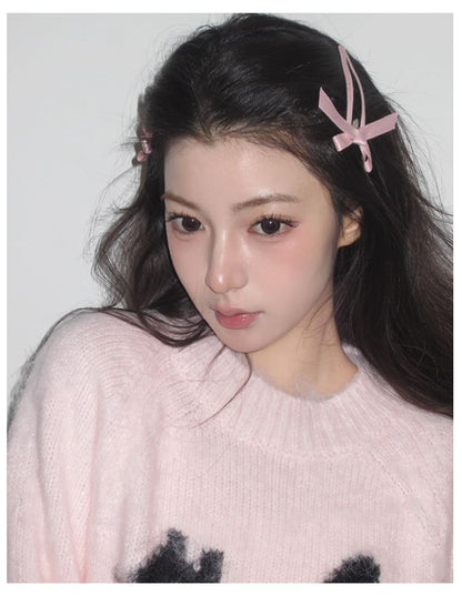 Ribbon Hair Set Clip