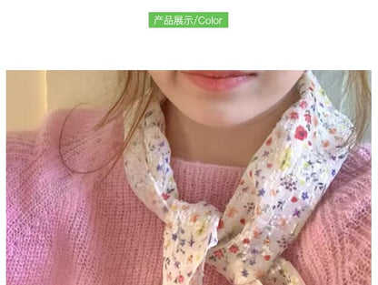 Floral Print Neckerchief