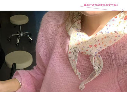 Floral Print Neckerchief