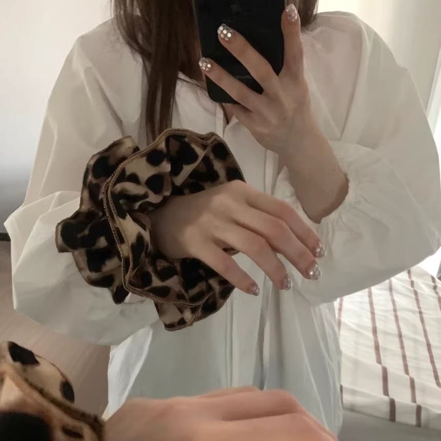 Scrunchie Leopard Print