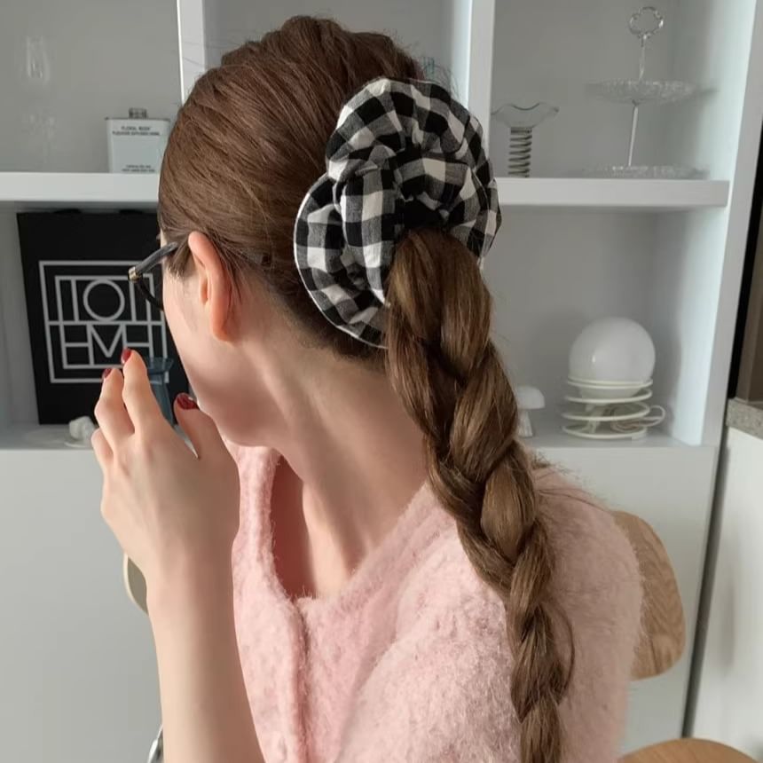 Padded Scrunchie Plaid