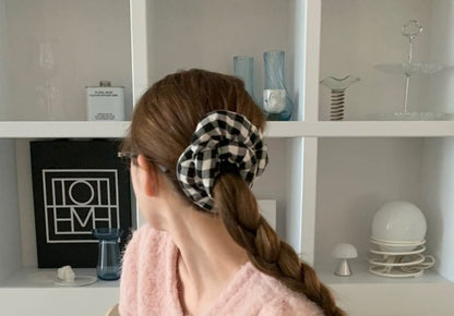Padded Scrunchie Plaid