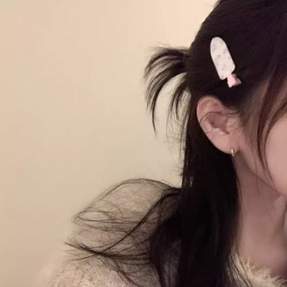 Patterned Hair Acrylic Clip Set of 2: