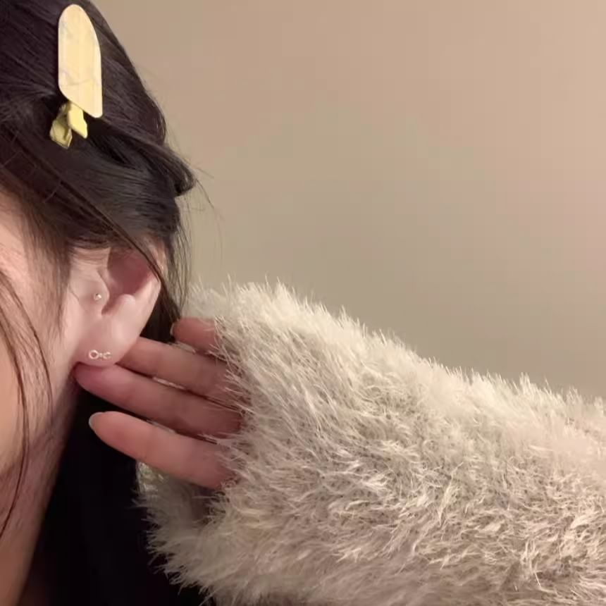 Patterned Hair Acrylic Clip Set of 2: