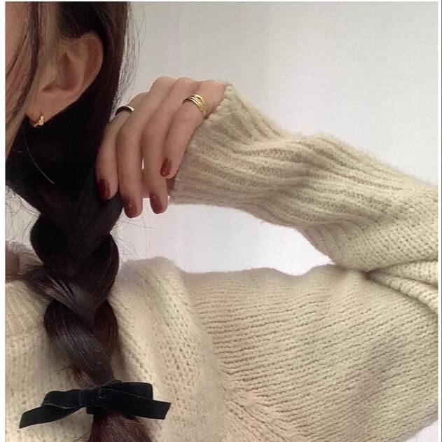 Glossy Sterling Hoop Silver 925 Earring