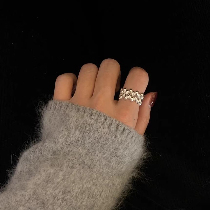 Ring 925 Sterling Silver Open Glossy