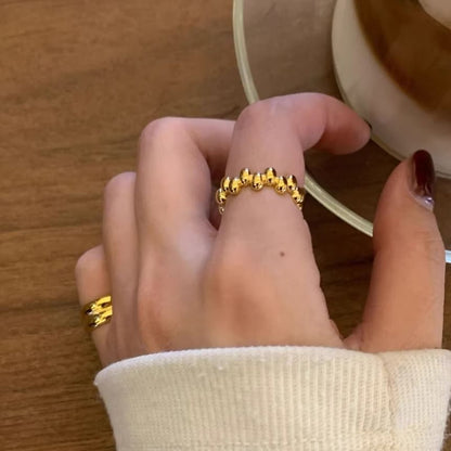 Ring 925 Sterling Silver Open Glossy