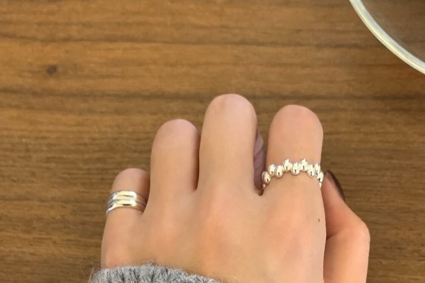 Ring 925 Sterling Silver Open Glossy