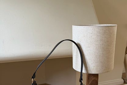 Faux Leather Plain Zip Shoulder Bag