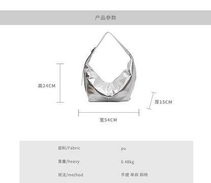 Panel Buckle Shoulder Bag