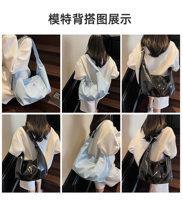 Panel Buckle Shoulder Bag
