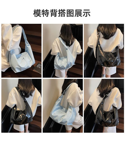 Panel Buckle Shoulder Bag