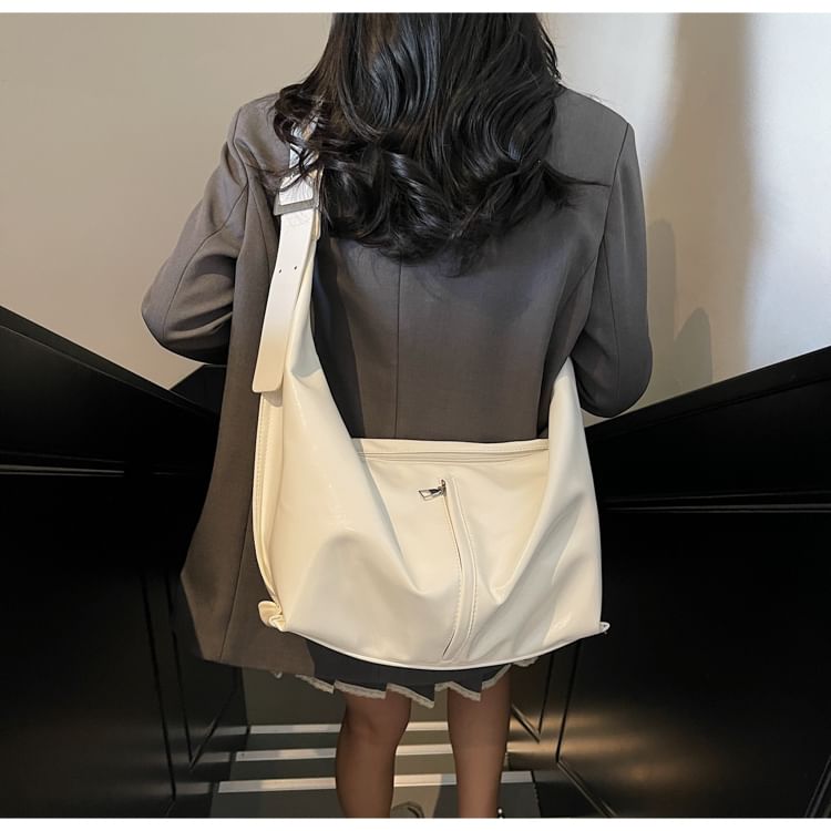 Panel Buckle Shoulder Bag