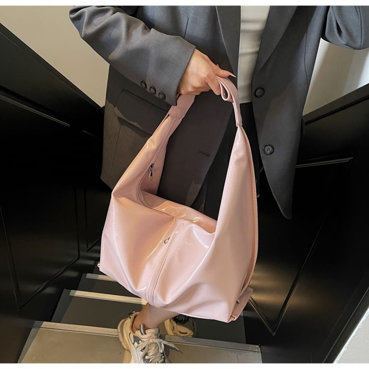 Panel Buckle Shoulder Bag