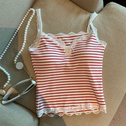 Lace Trimmed Camisole Top