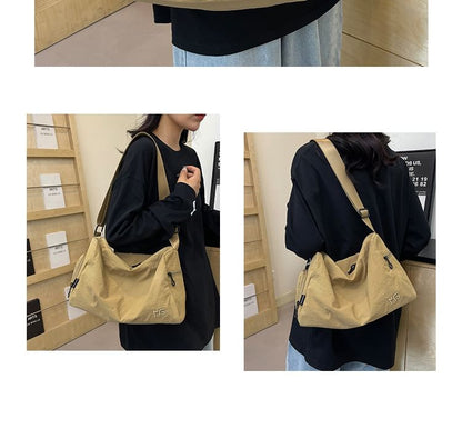 Plain Nylon Shoulder Bag