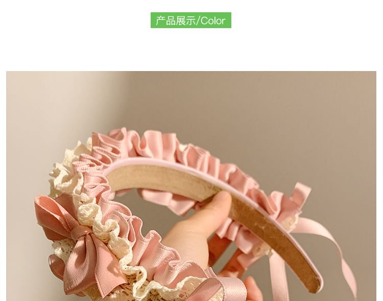 Bow Headband Ruffle