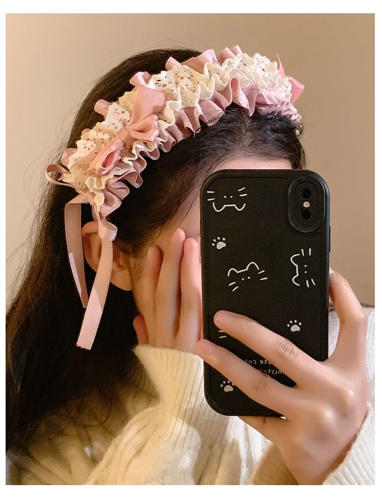 Bow Headband Ruffle