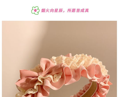 Bow Headband Ruffle