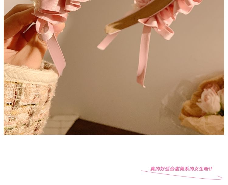 Bow Headband Ruffle
