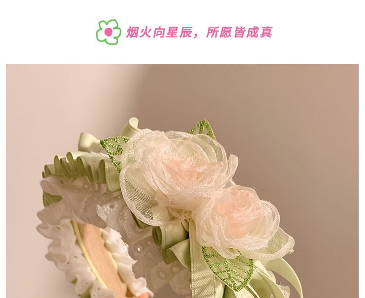 Ruffle Floral Headband