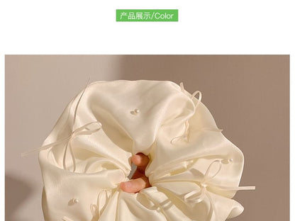 Satin Scrunchie Bow Plain