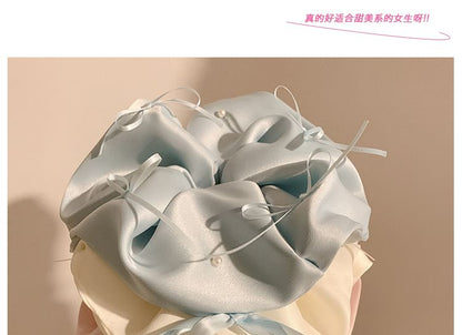 Satin Scrunchie Bow Plain