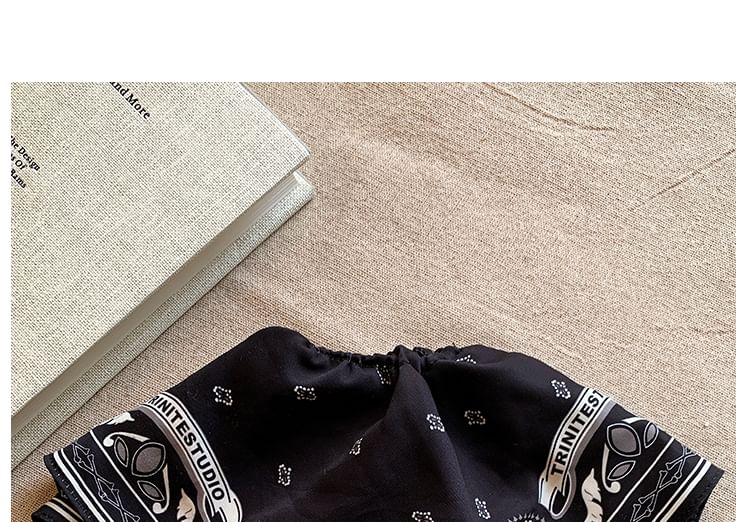 Print Scrunchie Paisley Square