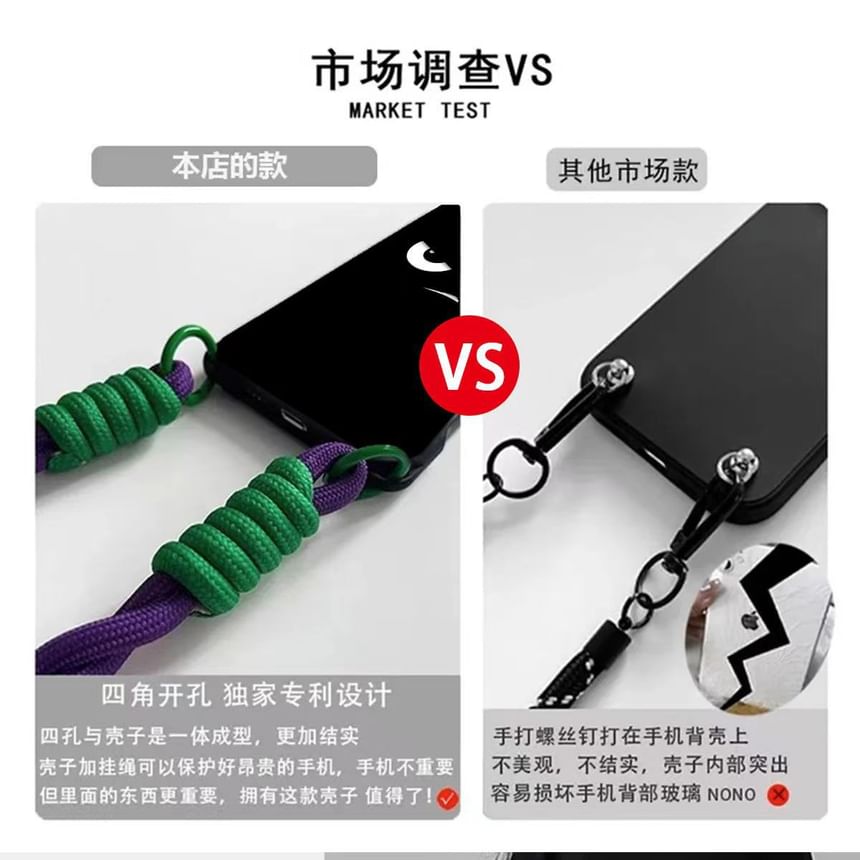 Case Lanyard Phone / Set Strap Eye Cartoon