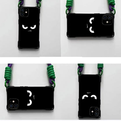 Case Lanyard Phone / Set Strap Eye Cartoon
