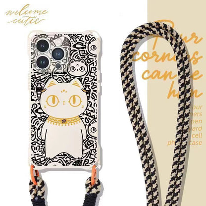 Lanyard Strap Set Cat / Case Phone