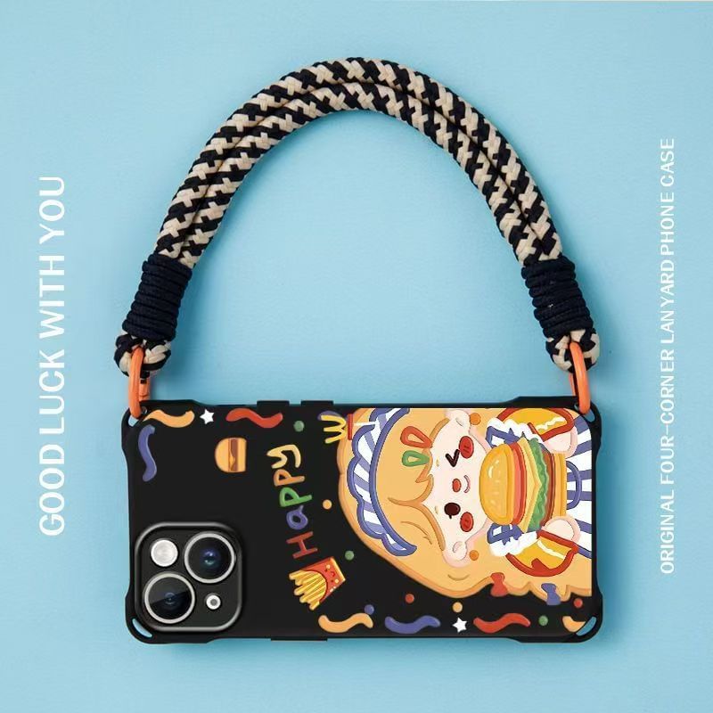 Girl Case Lanyard / Phone Strap Burger Set