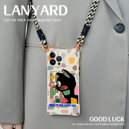 Case Strap Phone Cat Set Lanyard /