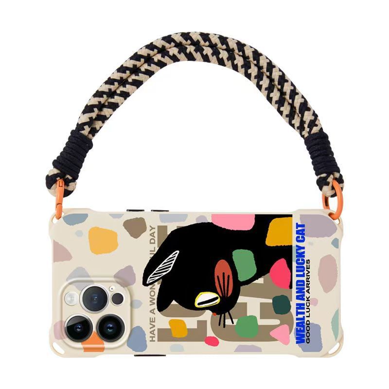 Case Strap Phone Cat Set Lanyard /