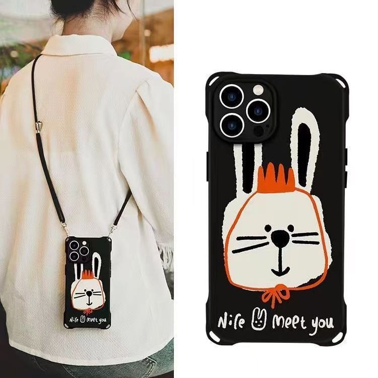 / Rabbit Set Phone Case Lanyard