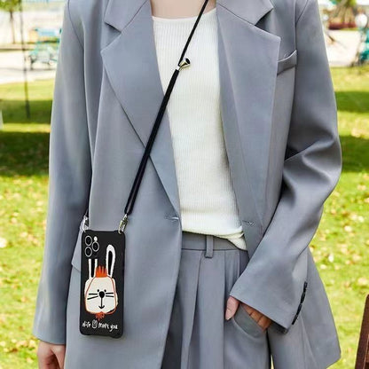 / Rabbit Set Phone Case Lanyard