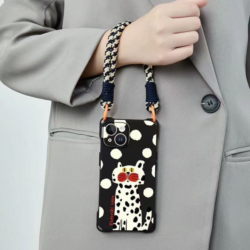 Set Lanyard Phone Cat Case Strap /