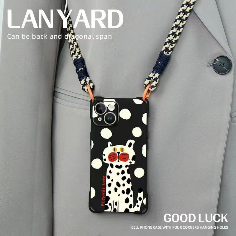 Set Lanyard Phone Cat Case Strap /