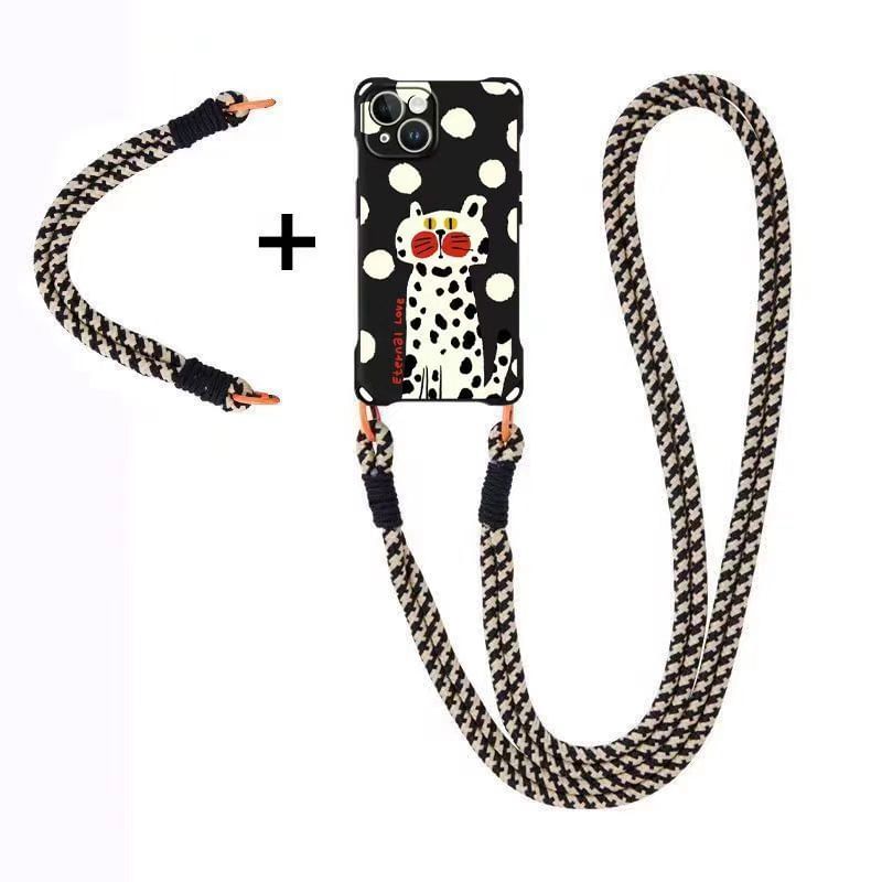 Set Lanyard Phone Cat Case Strap /