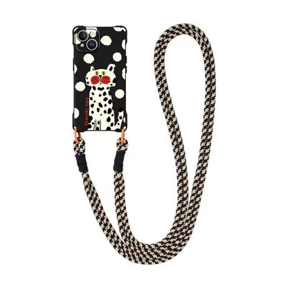 Set Lanyard Phone Cat Case Strap /