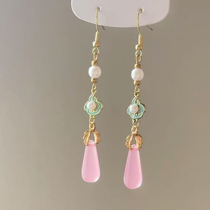 Faux Dangle Pearl Earring