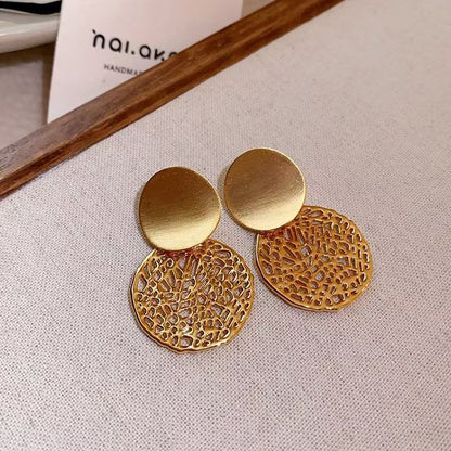 Double Disc Earring Drop