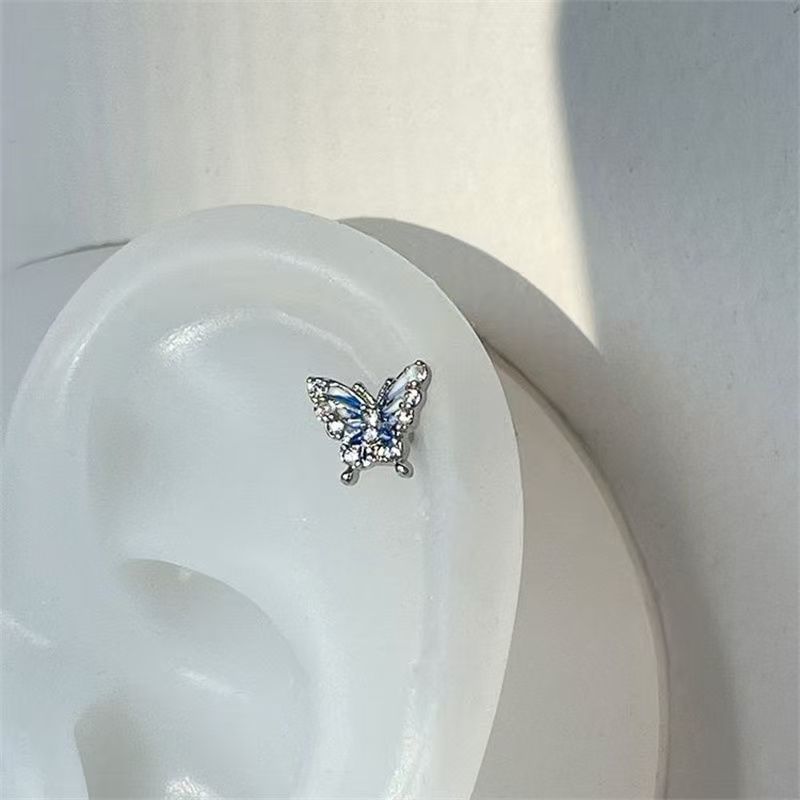 Butterfly Stud Earring Rhinestone