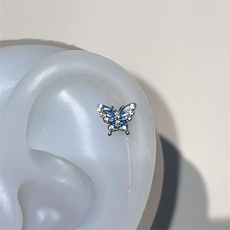 Butterfly Stud Earring Rhinestone