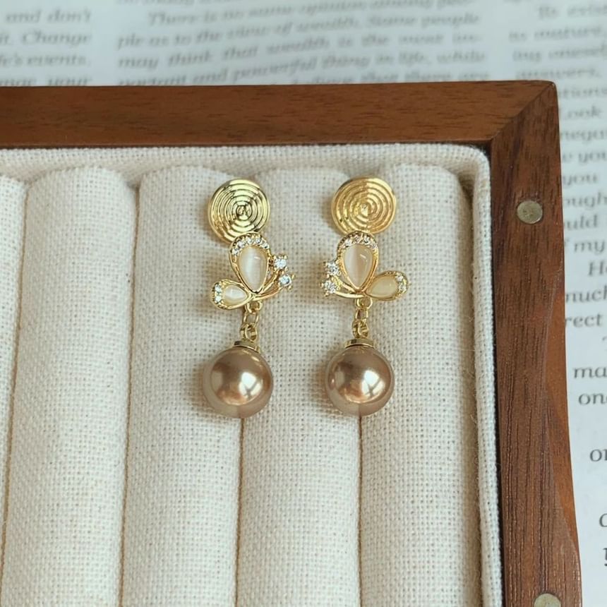 Butterfly Earring Dangle Beaded