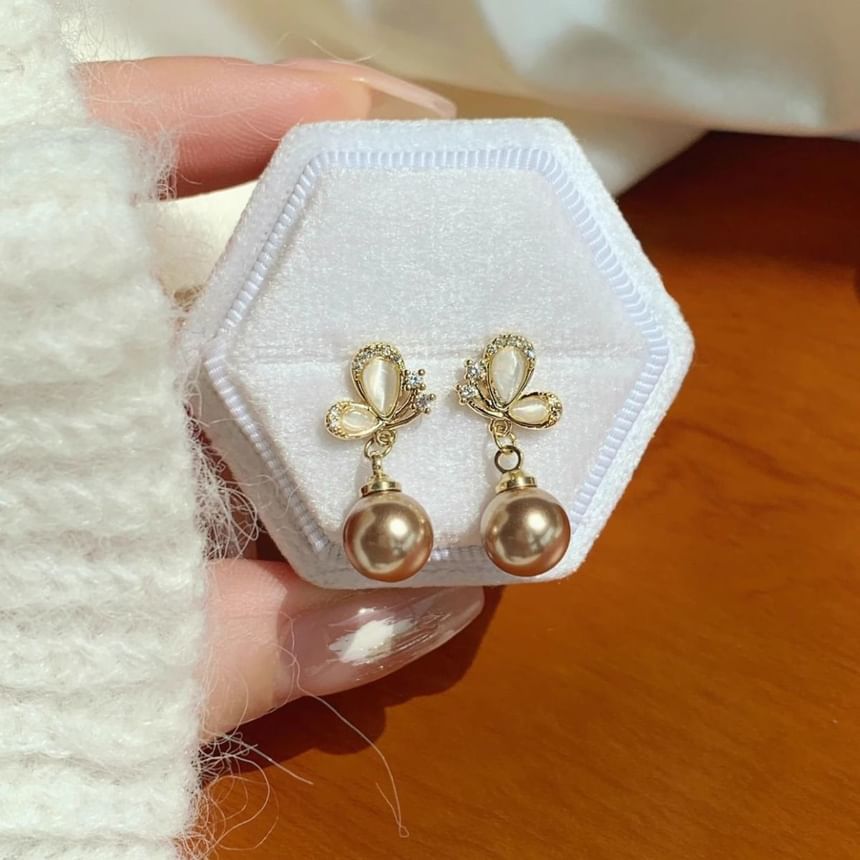 Butterfly Earring Dangle Beaded