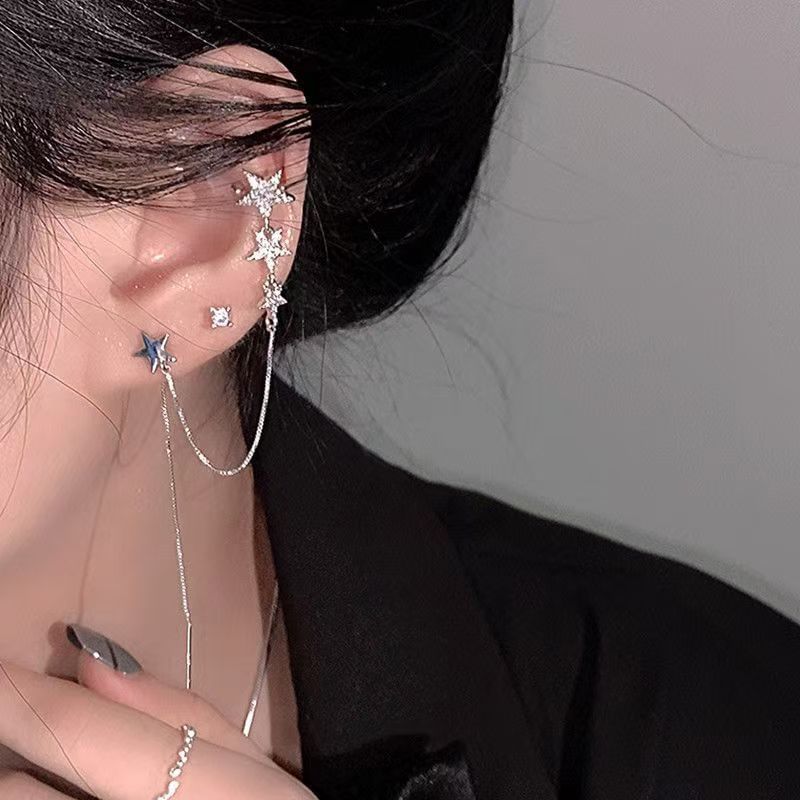 Star Cuff Earring Chained