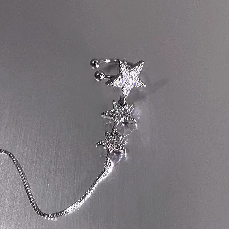 Star Cuff Earring Chained