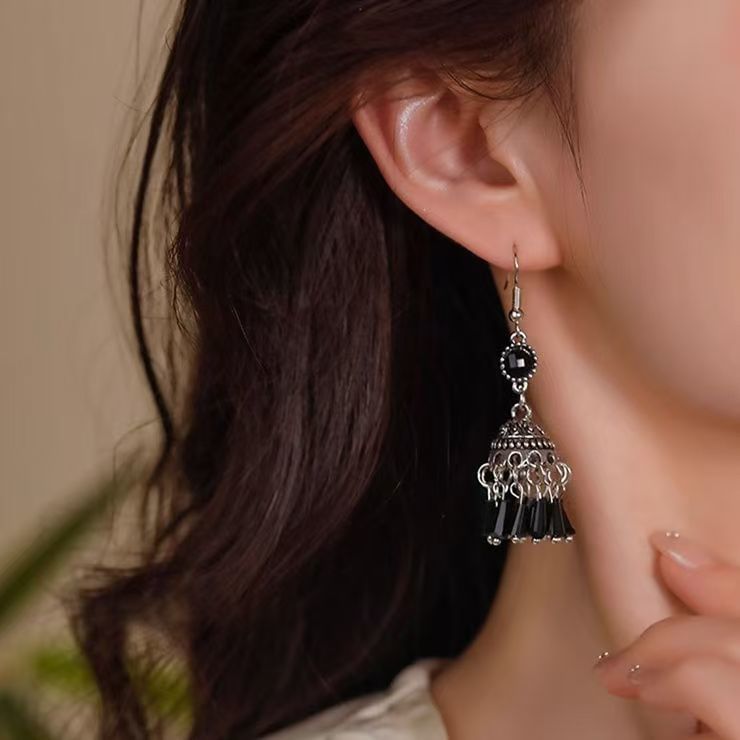 Beaded Earring Gemstone Dangle